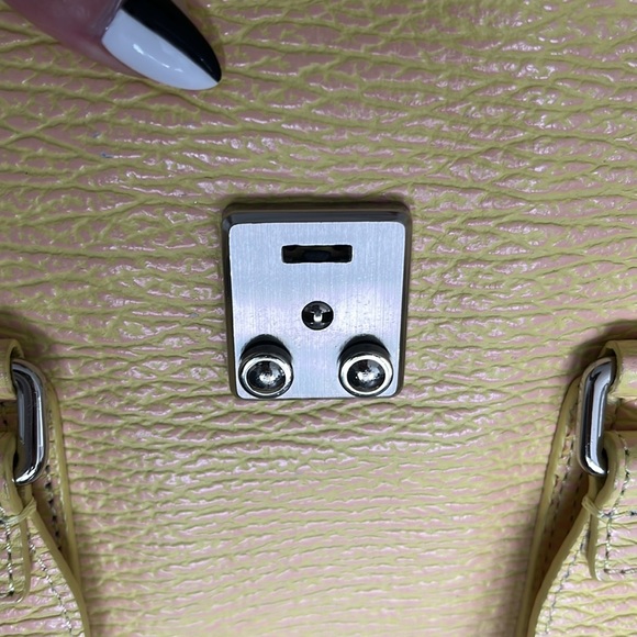 3.1 PHILLIP LIM Textured Calfskin Satchel Yellow - Picture 12 of 16